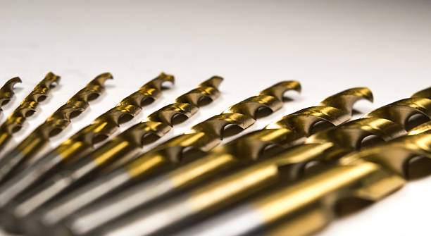 golden drill stock photo