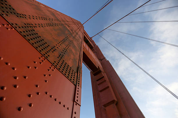 Golden Gate Bridge Closeup stock photo