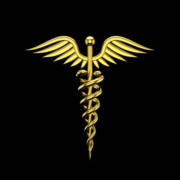 Gold Caduceus Stock Photos, Pictures & Royalty-Free Images - iStock