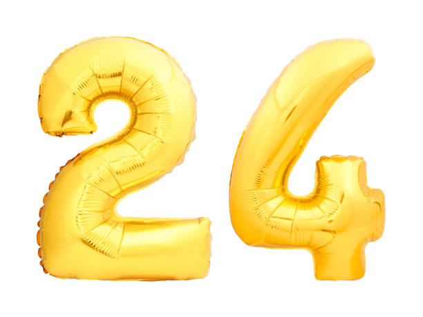 Gold Number 24 Balloons Stock Photos Pictures Royalty Gold Number 24 Balloons Stock Photos Pictures Royalty