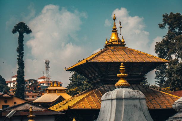 Golden temple Kathmandu stock photo