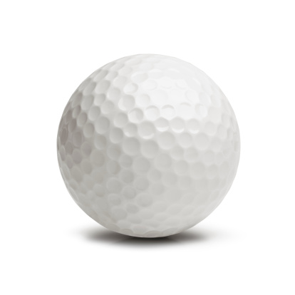 Golf Ball with Clipping Paths.