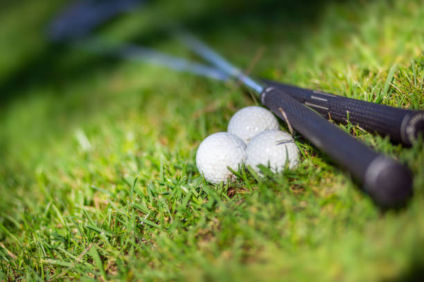 Golf balls stock photo
