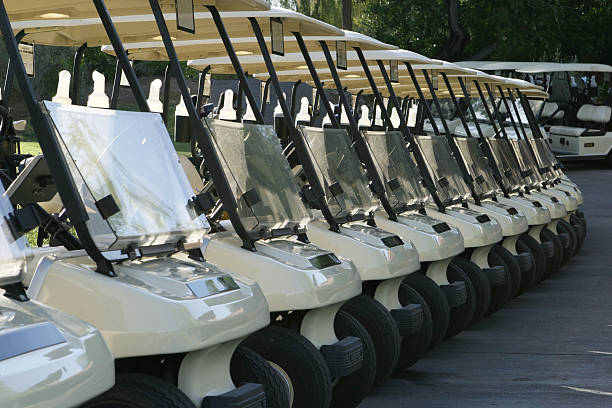Golf Carts stock photo