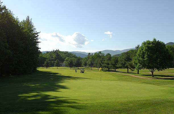 Golf Course, New Hampshire stock photo