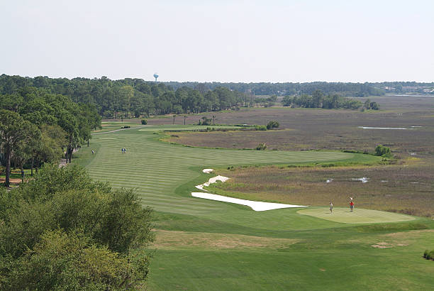 Golf Hole stock photo