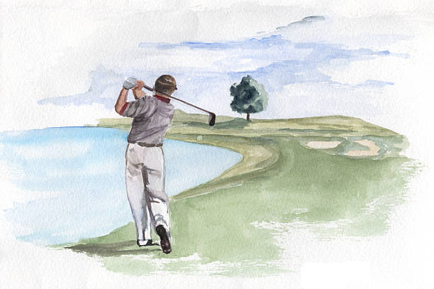 golf - 高爾夫球 插圖 個照片及圖片檔