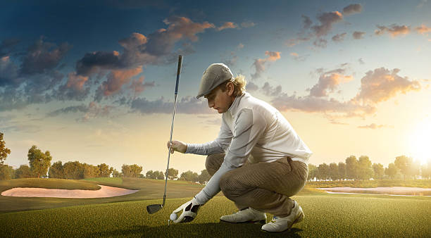 Golf Swing Golf Teeing Off Concentration Stock Photos, Pictures ...