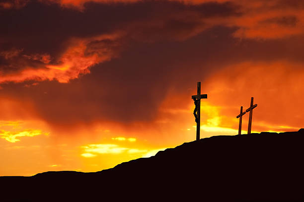 Good Friday in Dramatic Color  good friday stock pictures, royalty-free photos & images