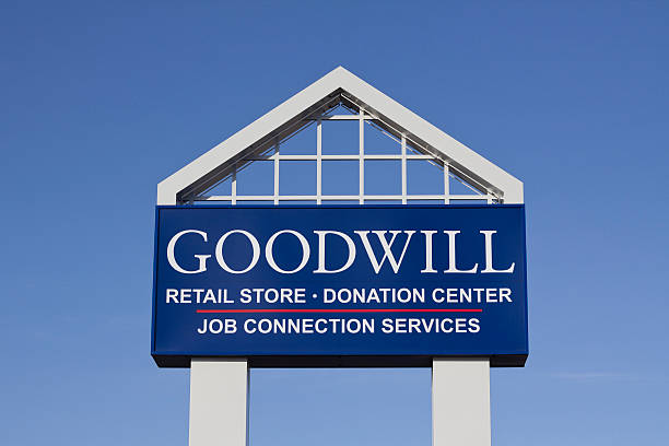 Goodwill Industries Sign stock photo