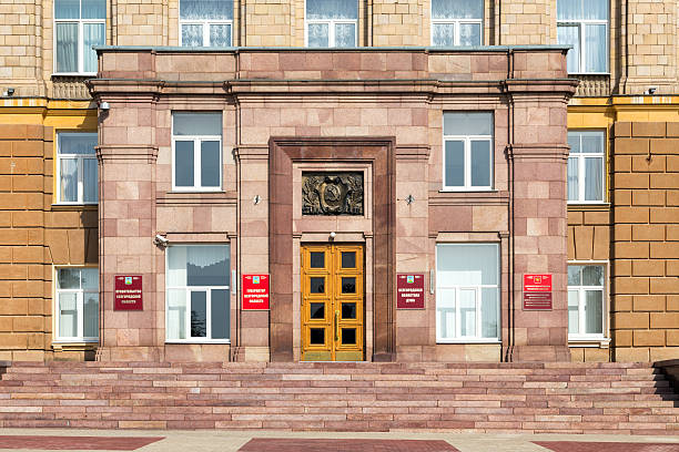 budynek samorządu biełgorod regionie. rosja - belgorod zdjęcia i obrazy z banku zdjęć
