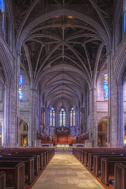 Grace Cathedral Interior stock photo