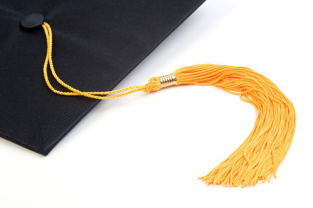 Graduation cap stock photo