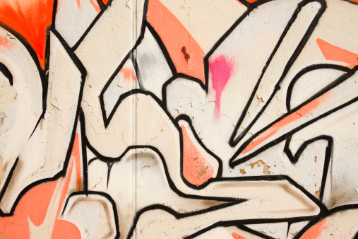Graffiti Vandalism Or Urban Art Series Stock Photo