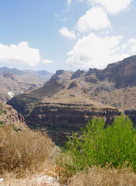 Gran Canaria mountain stock photo