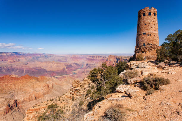 Grand Canyon Desert View Tower stock photo