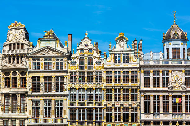 Grand Place in Brussels stock photo