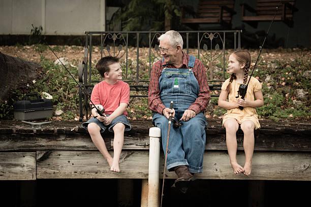 226 Grandpa And Granddaughter Fishing Stock Photos, Pictures &amp; Royalty-Free  Images - iStock
