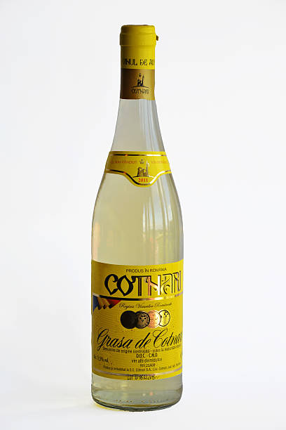 Grasa de Cotnari, White Wine Bottle. stock photo