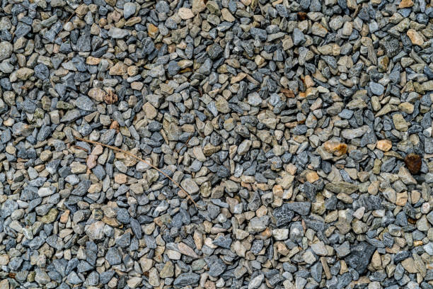 Gray gravel texture background stock photo