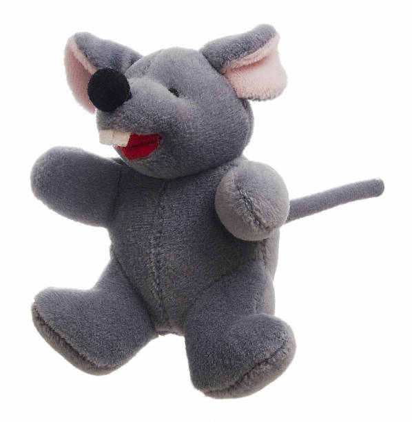 Gray Toy Mouse Left stock photo