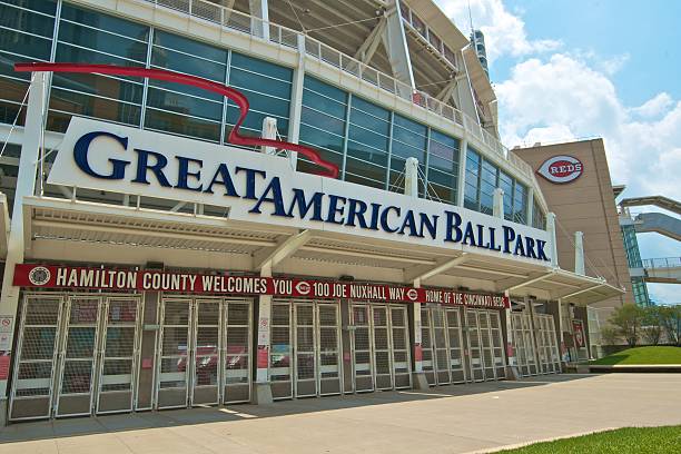Great American Ball Park, Cincinnati, Ohio. Home of the Reds stock photo