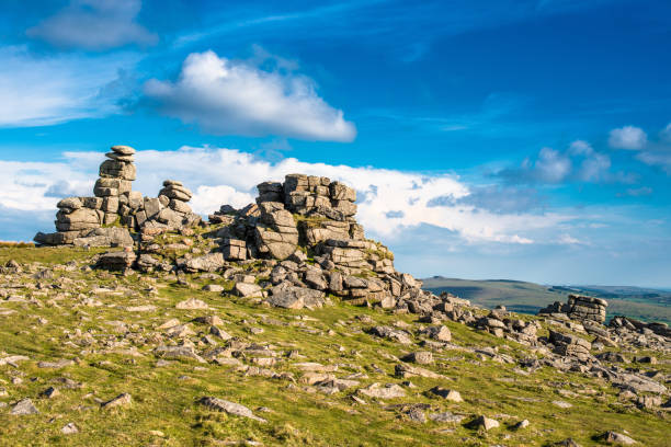 Great Staple Tor Great Staple Tor, Devon, West Country, England, UK. outcrop stock pictures, royalty-free photos & images