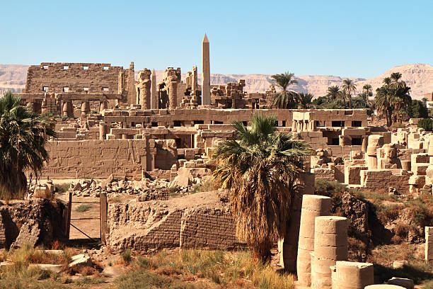 Great Temple of Amun, Karnak, Egypt. stock photo