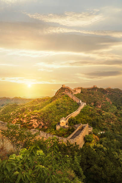 great wall in china stock photo