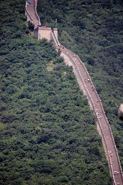 Great Wall Of China, Mutianyu The Great Wall of China in the Mutianyu area. July 2013 mutianyu stock pictures, royalty-free photos & images