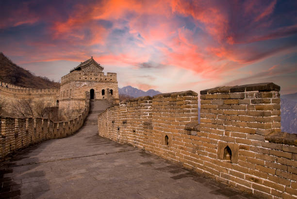 Great Wall Of China Lookout tower at the Great Wall Of China. badaling great wall stock pictures, royalty-free photos & images