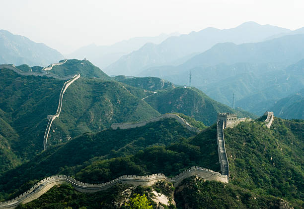 Great Wall of China Taken at Badaling near Beijing. badaling great wall stock pictures, royalty-free photos & images
