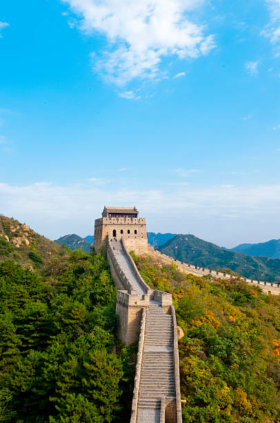 great wall of China Beijing Badaling Great Wall. badaling great wall stock pictures, royalty-free photos & images