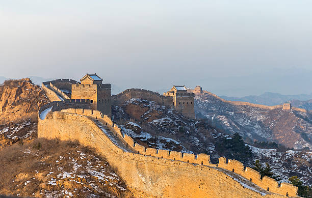 Great Wall of China The Jinshanling section of the Great Wall of China. mutianyu stock pictures, royalty-free photos & images