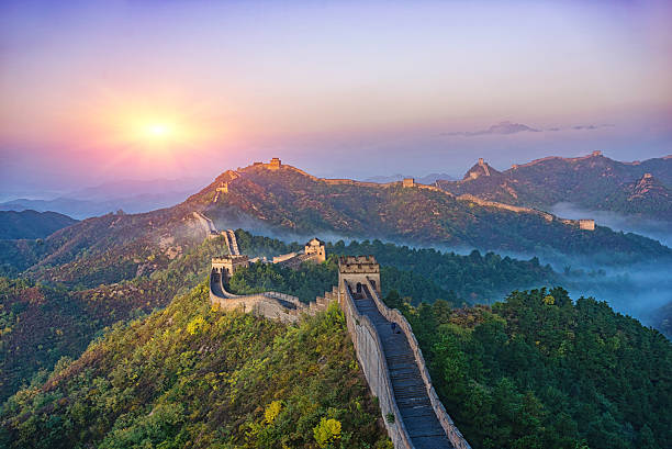 Great Wall Great Wall jinshangling stock pictures, royalty-free photos & images