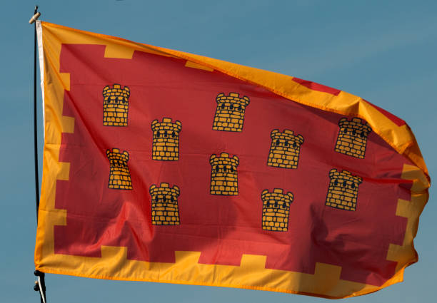 Greater Manchester Flag stock photo