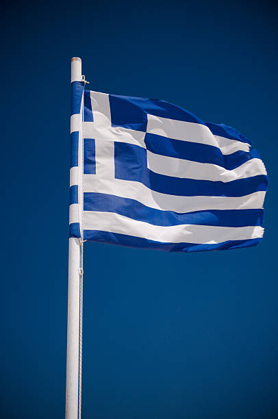Greece flag stock photo