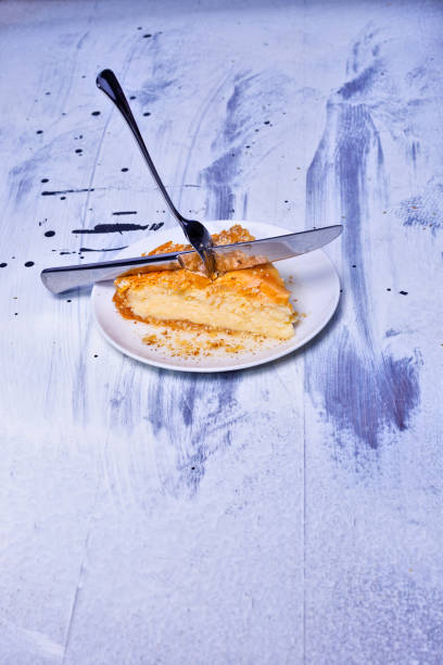 Greek sweet cheese pie stock photo