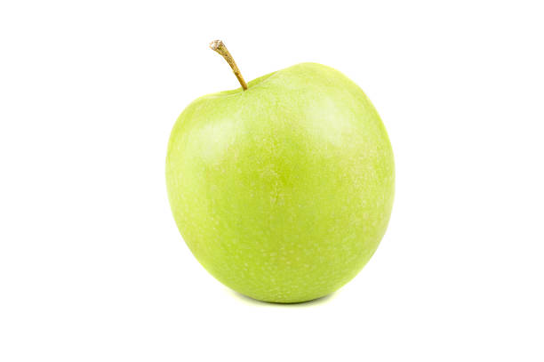 Green apple isolated on white stock photo