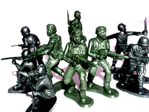 50pcs Army Green Brown Military Toy Soldiers modello militare Playset 