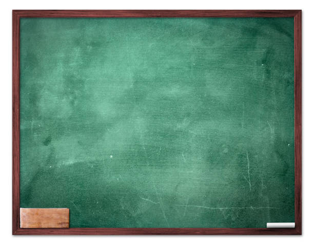 Green board background Green board, chalkboard and eraser isolated on white background writing slate stock pictures, royalty-free photos & images