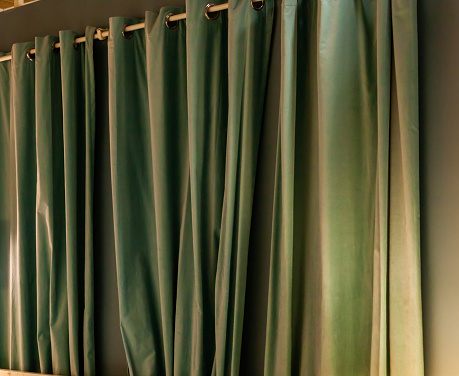 Green curtain background