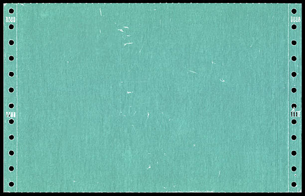 green dot matrix printer paper background textured - draft book texture stockfoto's en -beelden