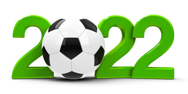 green football 2022 - africa cup stockfoto's en -beelden