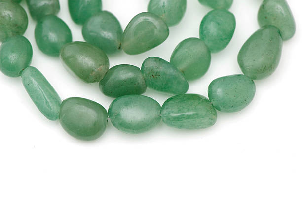 Green Gemstones Necklace stock photo