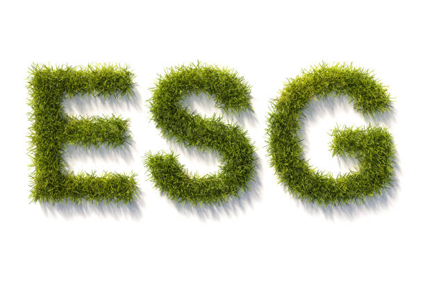Green grass letters ESG isolated and white with shadows. Concept for ESG (environment social governance) standards in investing. Green grass letters ESG isolated and white with shadows. Concept for ESG (environment social governance) standards in investing. esg stock pictures, royalty-free photos & images