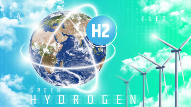 grön vätgas: ett alternativ som minskar utsläppen och bryr sig om vår planet. - green hydrogen bildbanksfoton och bilder