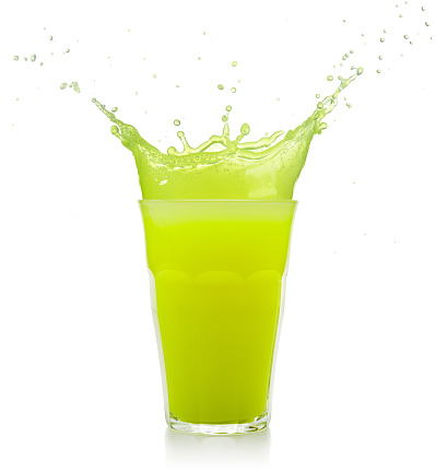 Green Juice Glass Splashing Stock Photo - Download Image ...