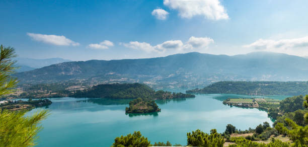 Green Lake of Oymapınar stock photo