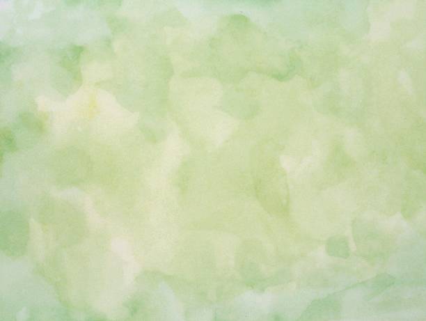 Green pastel watercolor background stock photo